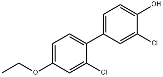 2-Chloro-4-(2-chloro-4-ethoxyphenyl)phenol Structure