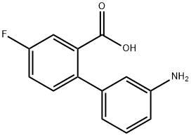 2-(3-Aminophenyl)-5-fluorobenzoic acid Structure