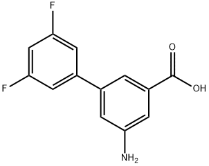 3-Amino-5-(3,5-difluorophenyl)benzoic acid Structure