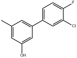 5-(3-Chloro-4-fluorophenyl)-3-methylphenol Structure