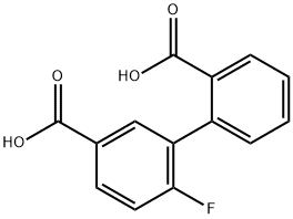 2-(5-Carboxy-2-fluorophenyl)benzoic acid Structure