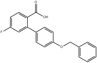 2-(4-Benzyloxyphenyl)-4-fluorobenzoic acid Structure