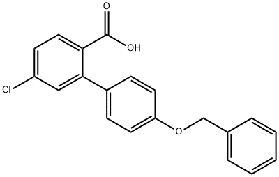 2-(4-Benzyloxyphenyl)-4-chlorobenzoic acid Structure