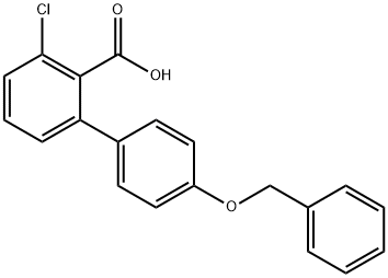 2-(4-Benzyloxyphenyl)-6-chlorobenzoic acid Structure