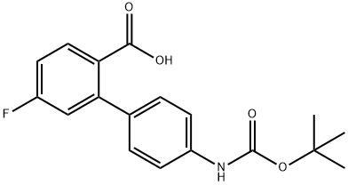 2-(4-BOC-Aminophenyl)-4-fluorobenzoic acid Structure