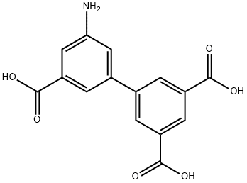 [1,1'-Biphenyl]-3,3',5-tricarboxylic acid, 5'-amino- Structure