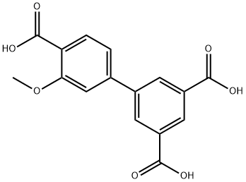 [1,1'-Biphenyl]-3,4',5-tricarboxylic acid, 3'-methoxy- Structure