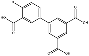 2-Chloro-5-(3,5-dicarboxyphenyl)benzoic acid Structure