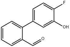 2-Fluoro-5-(2-formylphenyl)phenol Structure