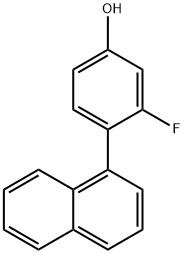 3-Fluoro-4-(naphthalen-1-yl)phenol Structure