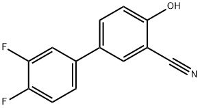 2-Cyano-4-(3,4-difluorophenyl)phenol Structure