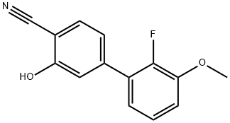 2-Cyano-5-(2-fluoro-3-methoxyphenyl)phenol Structure