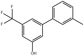 5-(3-Methylphenyl)-3-trifluoromethylphenol Structure