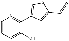 2-(2-Formylthiophen-4-yl)-3-hydroxypyridine Structure