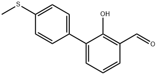 2-Formyl-6-(4-methylthiophenyl)phenol Structure