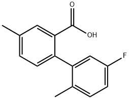 2-(5-Fluoro-2-methylphenyl)-5-methylbenzoic acid Structure