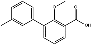 2-Methoxy-3-(3-methylphenyl)benzoic acid Structure