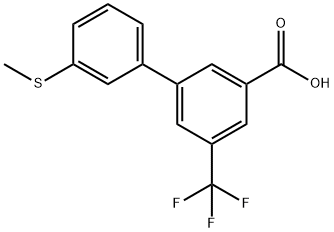 3-(3-Methylthiophenyl)-5-trifluoromethylbenzoic acid Structure