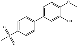 2-Methoxy-5-(4-methylsulfonylphenyl)phenol Structure