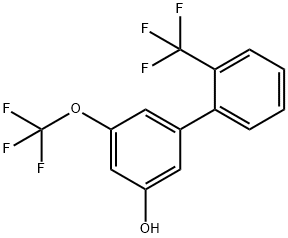 5-(2-Trifluoromethylphenyl)-3-trifluoromethoxyphenol Structure