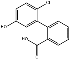 2-(2-Chloro-5-hydroxyphenyl)benzoic acid Structure