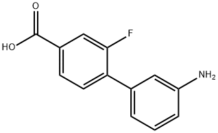 [1,1'-Biphenyl]-4-carboxylic acid, 3'-amino-2-fluoro- Structure