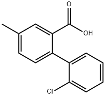 2-(2-Chlorophenyl)-5-methylbenzoic acid Structure