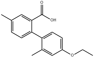 2-(4-Ethoxy-2-methylphenyl)-5-methylbenzoic acid Structure