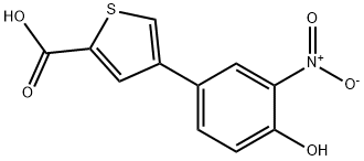 4-(2-Carboxythiophene-4-yl)-2-nitrophenol Structure