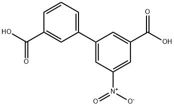 [1,1'-Biphenyl]-3,3'-dicarboxylic acid, 5-nitro- Structure