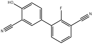 2-Cyano-4-(3-cyano-2-fluorophenyl)phenol Structure