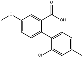 2-(2-Chloro-4-methylphenyl)-5-methoxybenzoic acid Structure