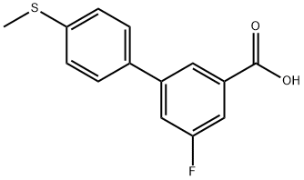 5-Fluoro-3-(4-methylthiophenyl)benzoic acid Structure