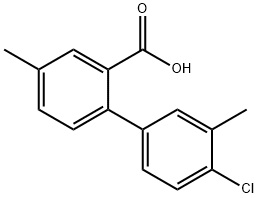 2-(4-Chloro-3-methylphenyl)-5-methylbenzoic acid Structure