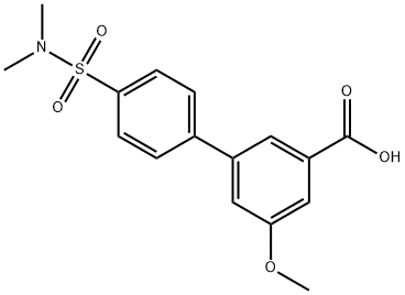 3-(4-N,N-Dimethylsulfamoylphenyl)-5-methoxybenzoic acid Structure