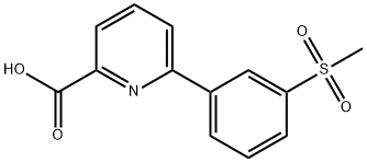 6-(3-Methylsulfonylphenyl)picolinic acid Structure