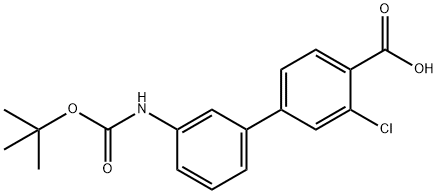 4-(3-BOC-Aminophenyl)-2-chlorobenzoic acid Structure