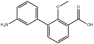 3-(3-Aminophenyl)-2-methoxybenzoic acid Structure