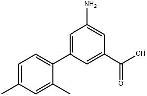 3-Amino-5-(2,4-dimethylphenyl)benzoic acid Structure