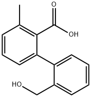 2-(2-Hydroxymethylphenyl)-6-methylbenzoic acid Structure