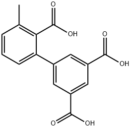 2-(3,5-Dicarboxyphenyl)-6-methylbenzoic acid Structure