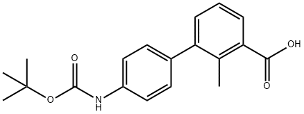 3-(4-BOC-Aminophenyl)-2-methylbenzoic acid Structure