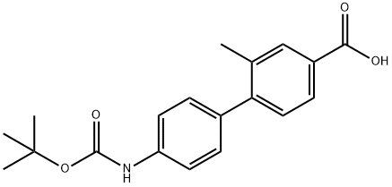 4-(4-BOC-Aminophenyl)-3-methylbenzoic acid Structure