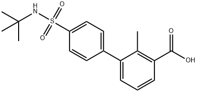 3-(4-t-Butylsulfamoylphenyl)-2-methylbenzoic acid Structure