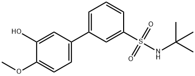 5-(3-t-Butylsulfamoylphenyl)-2-methoxyphenol Structure