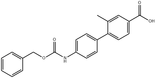 4-(4-Cbz-Aminopheny)-3-methylbenzoic acid 구조식 이미지