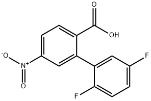 2-(2,5-Difluorophenyl)-4-nitrobenzoic acid 구조식 이미지