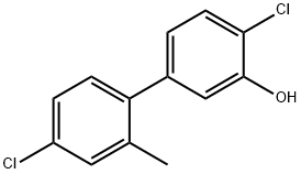 2-Chloro-5-(4-chloro-2-methylphenyl)phenol Structure