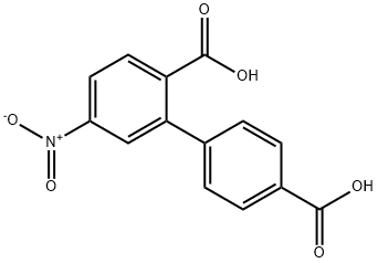 2-(4-Carboxyphenyl)-4-nitrobenzoic acid Structure