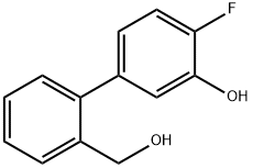 2-Fluoro-5-(2-hydroxymethylphenyl)phenol 구조식 이미지